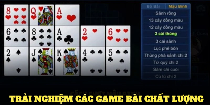 Trải nghiệm các game bài chất lượng cao từ WW88